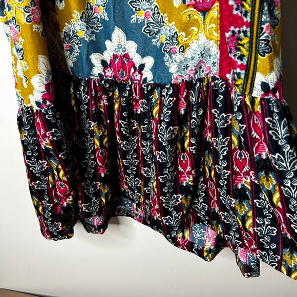 Anthropologie Zadie Velvet Slip Babydoll Dress Women's Large Festival Artsy Boho - Picture 11 of 12